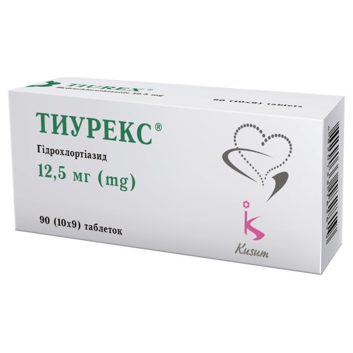 Тиурекс 12,5 мг таблетки №90