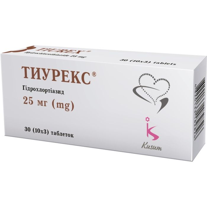 Тиурекс 25 мг таблетки №30