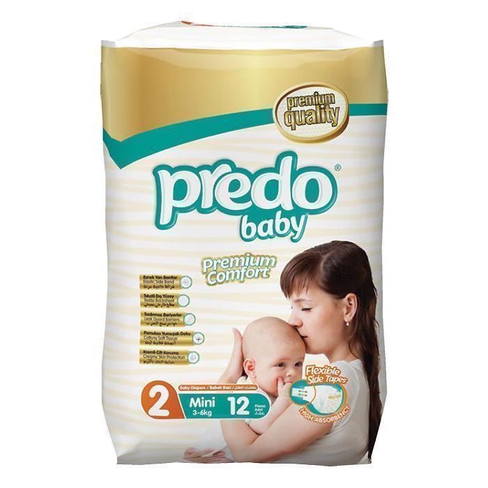 Підгузки Predo Baby Mini р.2 (3-6 кг) 12 шт