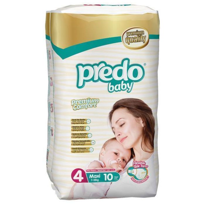 Підгузки Predo Baby Maxi р.4 (7-18 кг) 10 шт