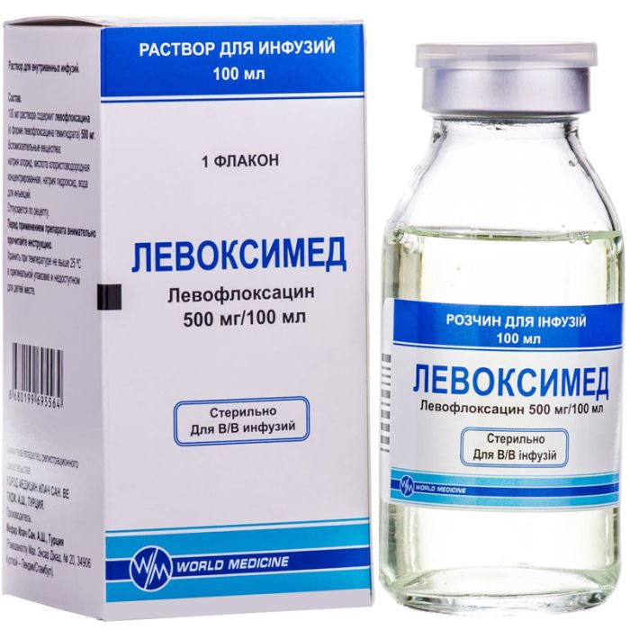 Левоксимед 500 мг/100 мл раствор 100 мл
