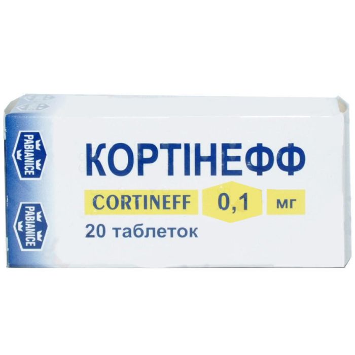 Кортинефф 0,1 мг таблетки №20