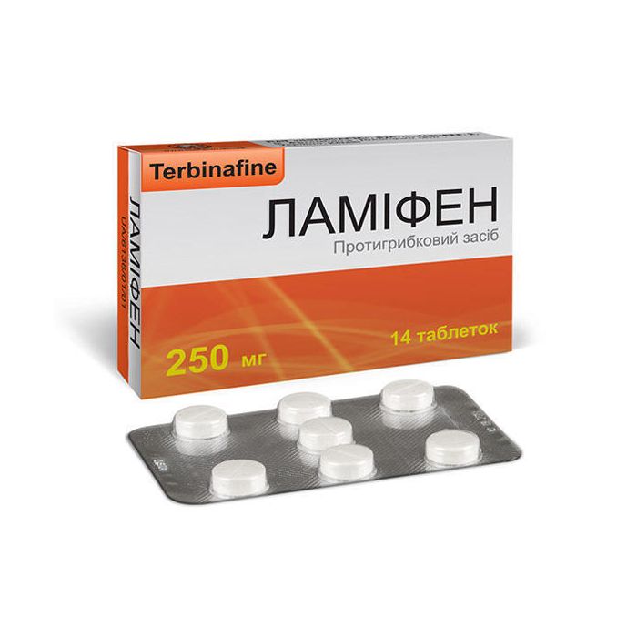 Ламіфен 250 мг таблетки №14
