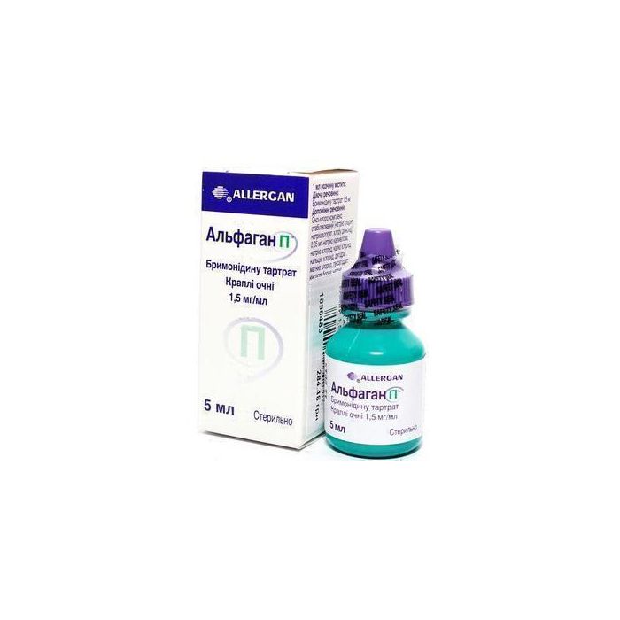 Альфаган П 1.5 мг/мл краплі очні 5 мл