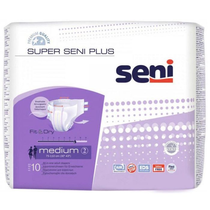 Підгузки SENI Supеr Plus Medium 10 шт