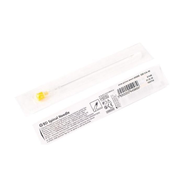 Игла спинальная с заточкой Квинке Spinal Needle 20GA (0.9x90 мм) - фото №1 Игла спинальная с заточкой Квинке Spinal Needle 20GA (0.9x90 мм)