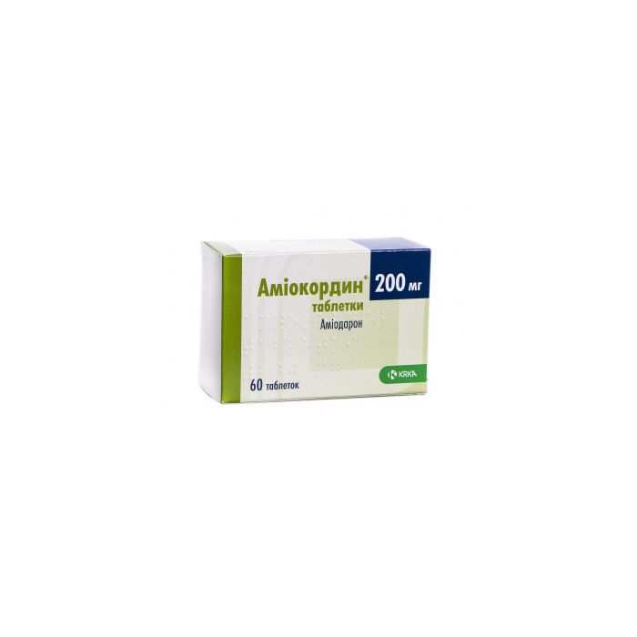 Аміокордин 200 мг таблетки №60