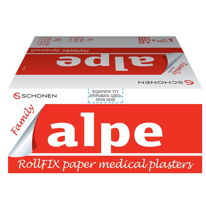 Лейкопластир Alpe Family Rollfix паперовий 25х4.5 мм №1