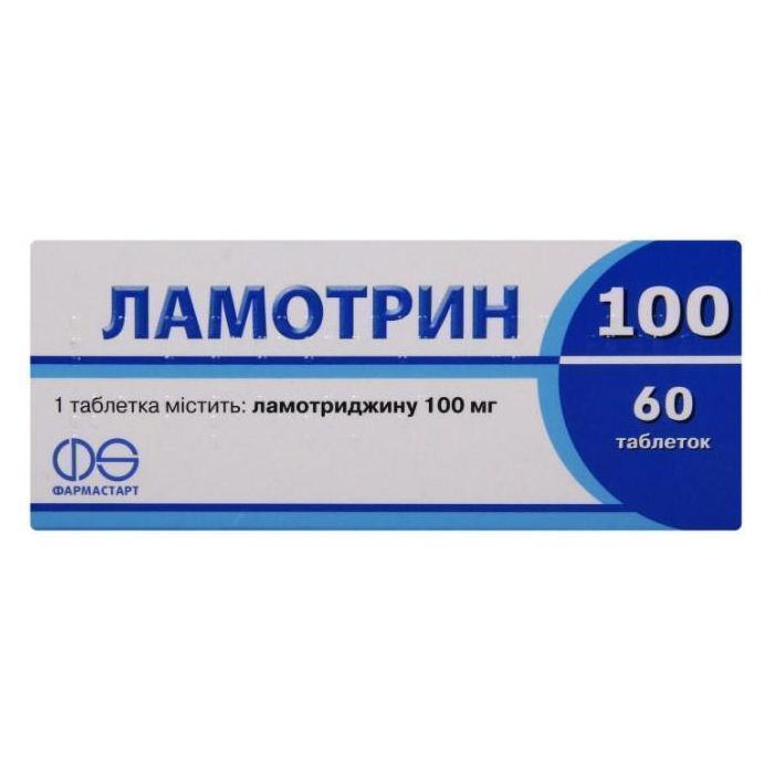 Ламотрин 100 мг таблетки №60