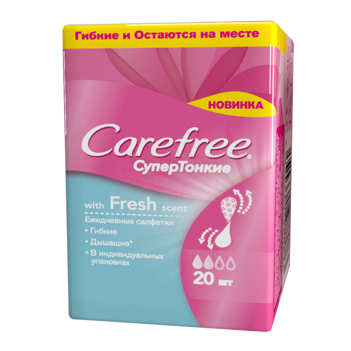 Прокладки Carefree Fresh Scent ежедневные №20