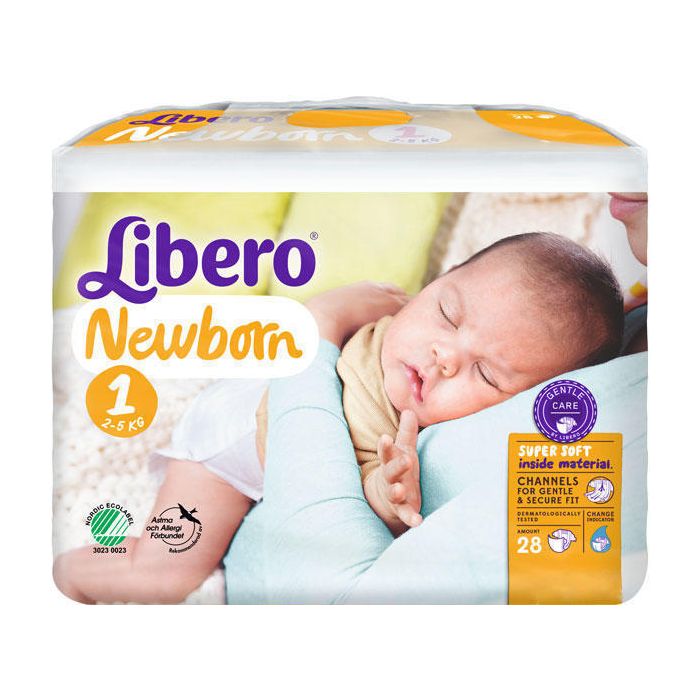 Подгузники Libero Newborn р.1 (2-5 кг) 28 шт