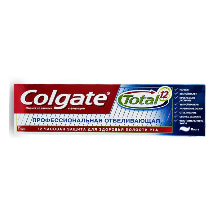 Зубна паста Colgate Тотал 12 Професійна відбілююча 75 мл