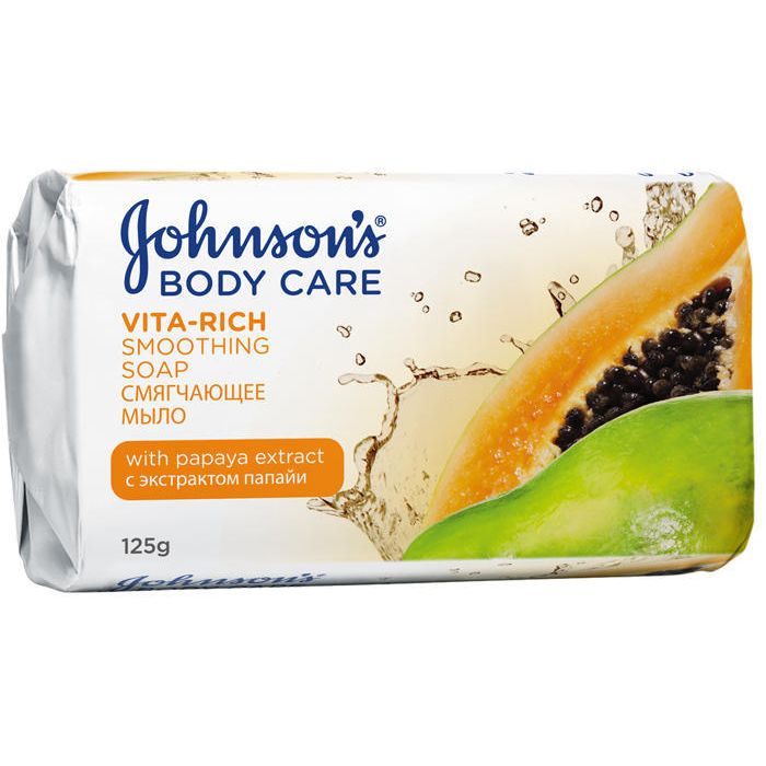 Мыло Johnsons Body Care Vita Rich Смягчающее с экстрактом папайи 125 г