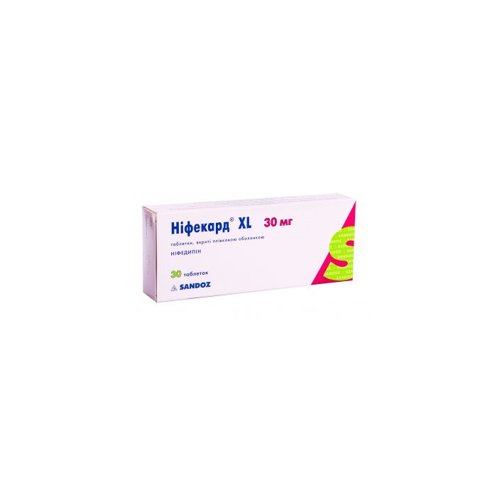 Ніфекард XL 30 мг таблетки №30