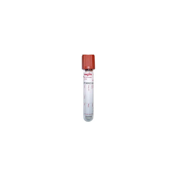 Вакуумна пробірка Vacumed стерильна (6 мл крові, з червоною кришкою) 13х100 мл
