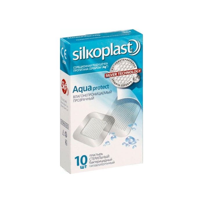 Лейкопластир Silkoplast Aquaprotect прозорий вологостійкий №10