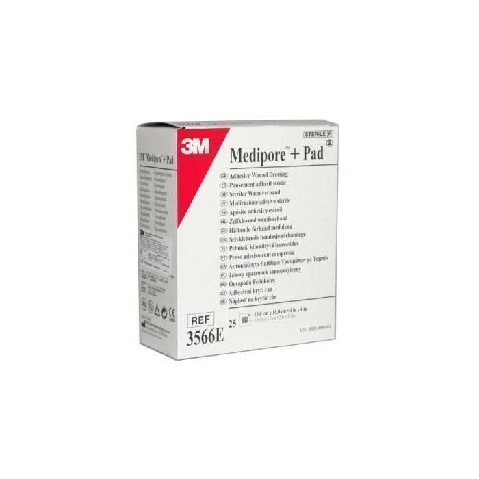 Повязка адгезивная 3М Medipore + Pad для закрытия ран 10*10 см