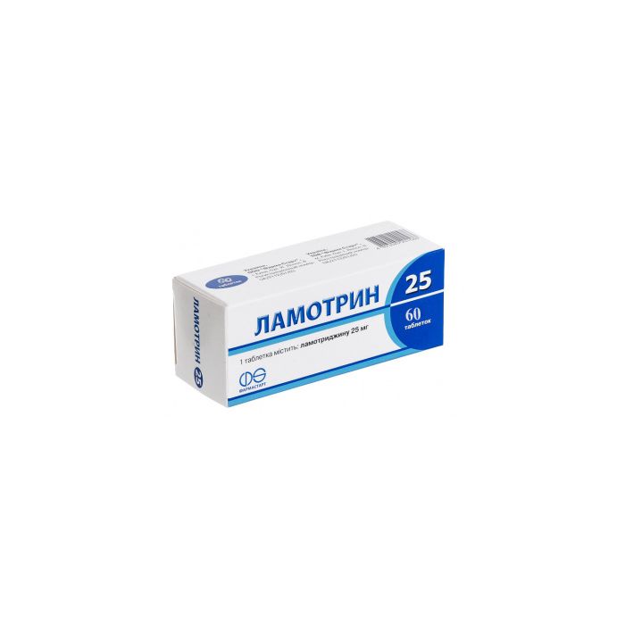 Ламотрин 25 мг таблетки №60