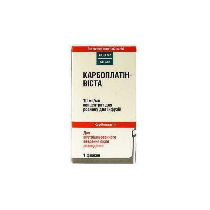Карбоплатин-Виста 10 мг/мл концентрат 60 мл (600 мг/60 мл)