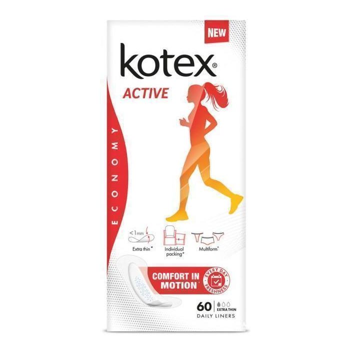 Прокладки Kotex Active Extra Thin Liners щоденні 60 шт