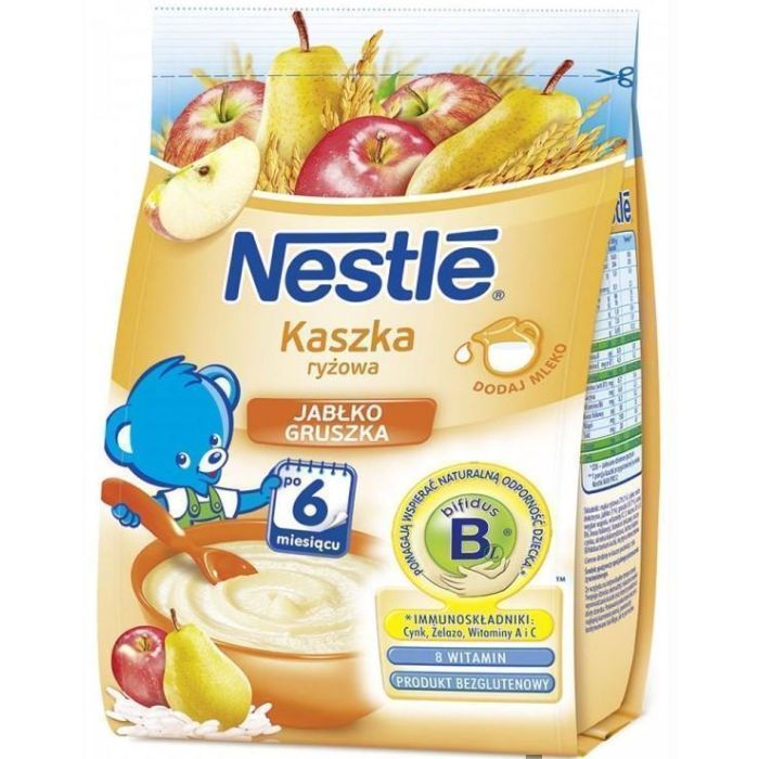 Каша Nestle безмолочна рисова яблуко та груша (з 6 місяців) 180 г