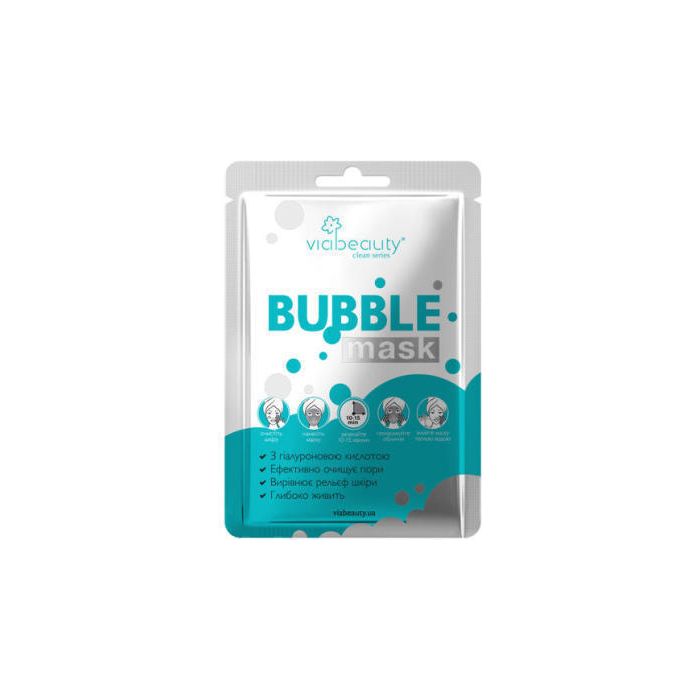 Маска VIA Beauty Bubble Mask Очищаюча з гіалуроновою кислотою