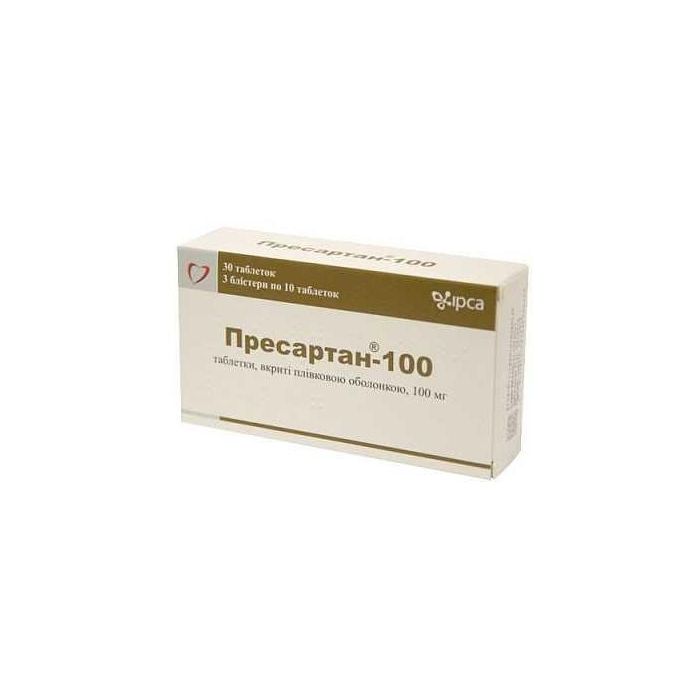 Пресартан-100 100 мг таблетки №30