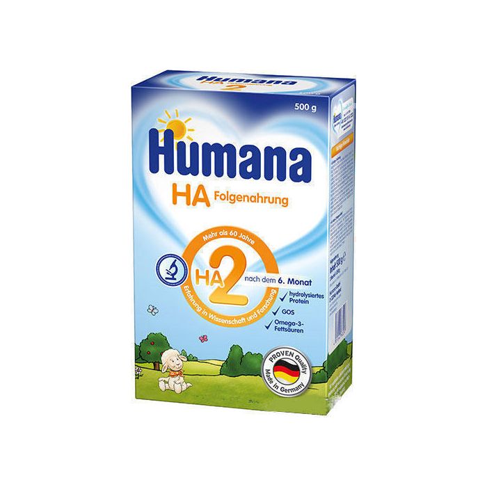 Смесь молочная Humana HA-2 гипоаллергенная следующее питания (с 6 месяцев) 500 г
