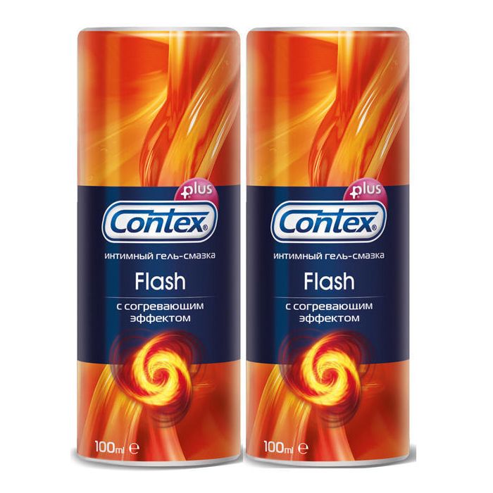 Гель-змазка Contex  Flash 100 мл + Contex Flash 100 мл (1 упаковка безкоштовно)