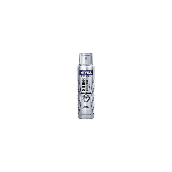 Дезодорант Nivea спрей Серебряная защита мужской 150мл - фото №1 Дезодорант Nivea спрей Серебряная защита мужской 150мл