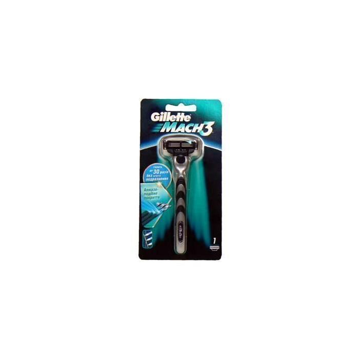 Станок Gillette Mach - 3 + 1 картридж - фото №1 Станок Gillette Mach - 3 + 1 картридж