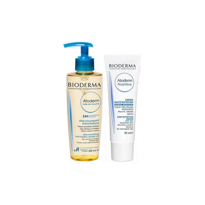Набор Bioderma Atoderm (Масло для душа 200 мл + Бальзам для лица Питательный 40 мл) - фото №1 Набор Bioderma Atoderm (Масло для душа 200 мл + Бальзам для лица Питательный 40 мл)