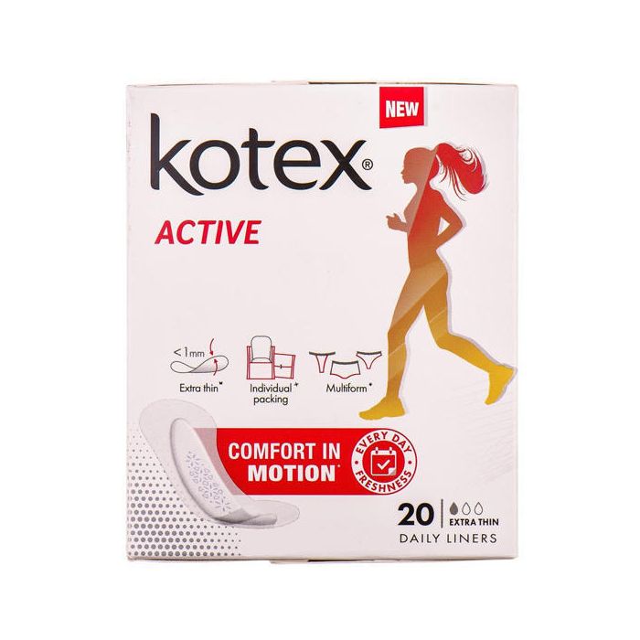 Прокладки Kotex Active Extra Thin Liners щоденні 20 шт