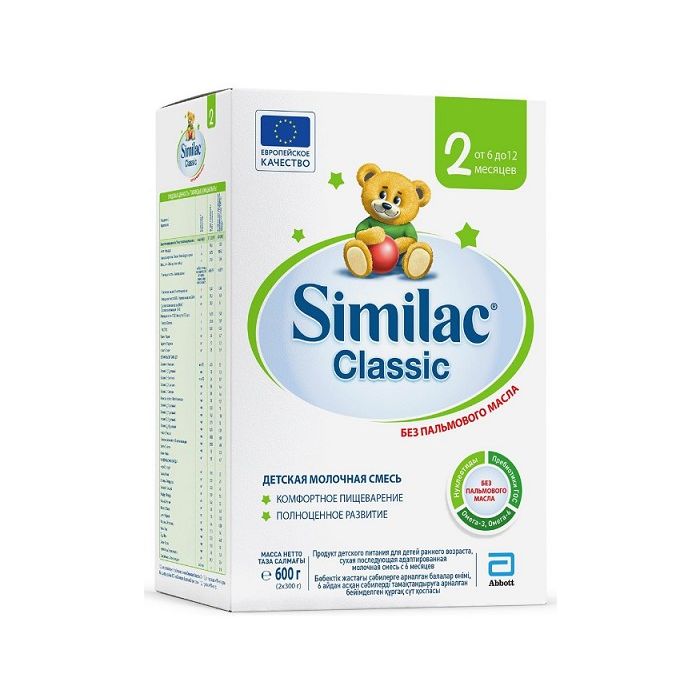 Суміш молочна Similac Класік-2 з 6 місяців 600 г