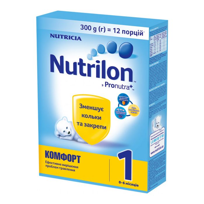 Суміш молочна Nutrilon Комфорт 1 (з 0 до 6 місяців) 300 г