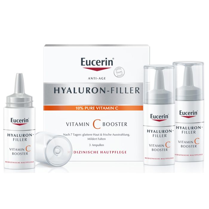 Сироватка Eucerin Hyaluron-Filler з вітаміном С бустер ампули 3*8 мл