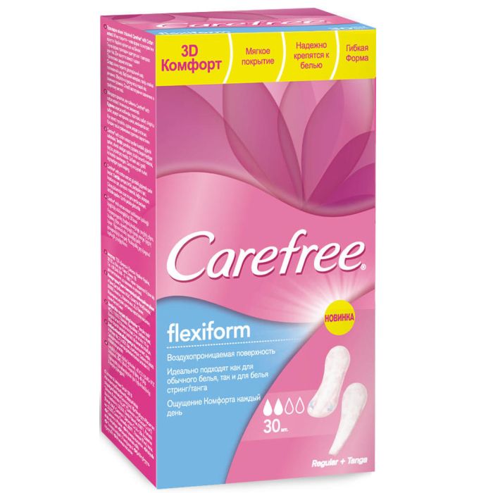 Прокладки Carefree FlexiForm №30 (щоденні)
