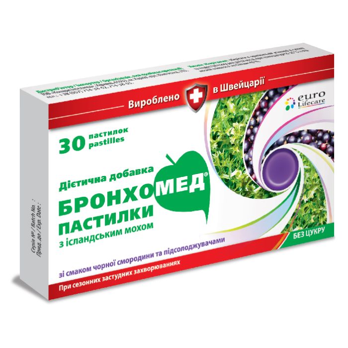Бронхомед смородина пастилки №30