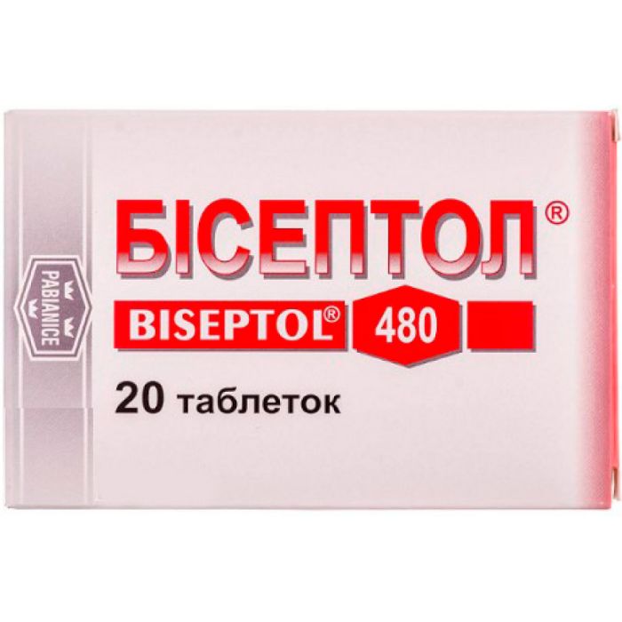 Бісептол 480 мг таблетки №20