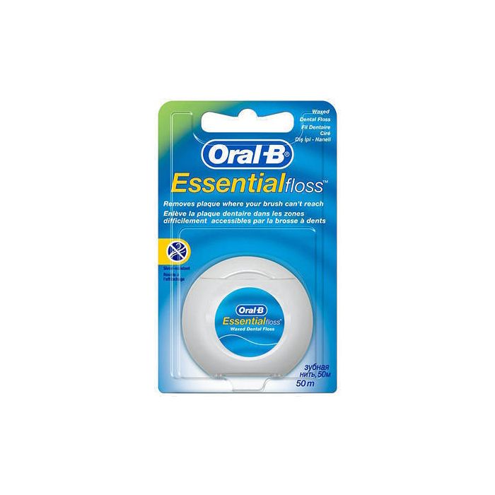 Нитка зубна Oral-B Essential Floss Воскована 50 м