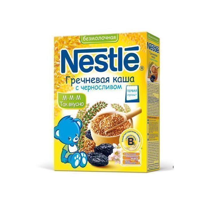 Каша Nestle безмолочная гречневая с черносливом (с 4 месяцев) 250 г