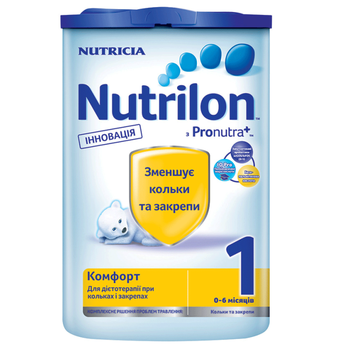 Суміш молочна Nutrilon Комфорт 1 EAZYPACK з 0 до 6 місяців 800 г