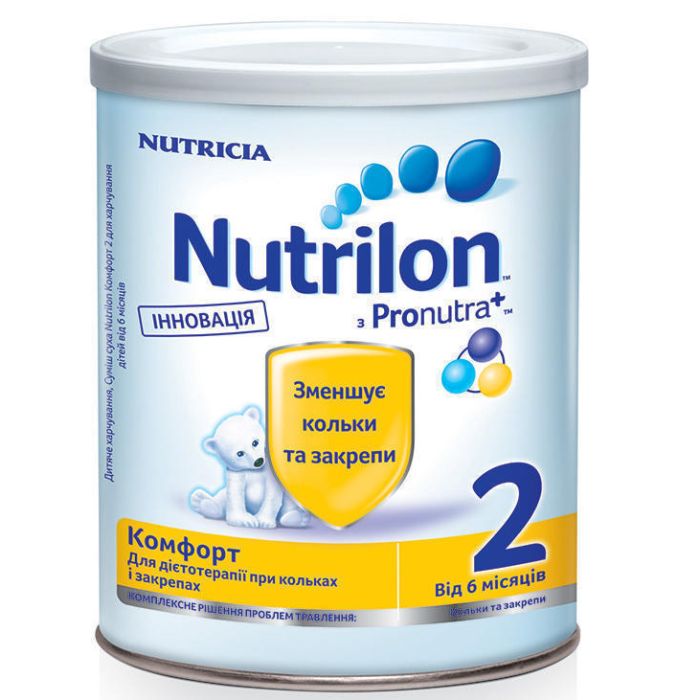 Суміш молочна Nutrilon Комфорт 2 з 6 до 12 місяців 400 г