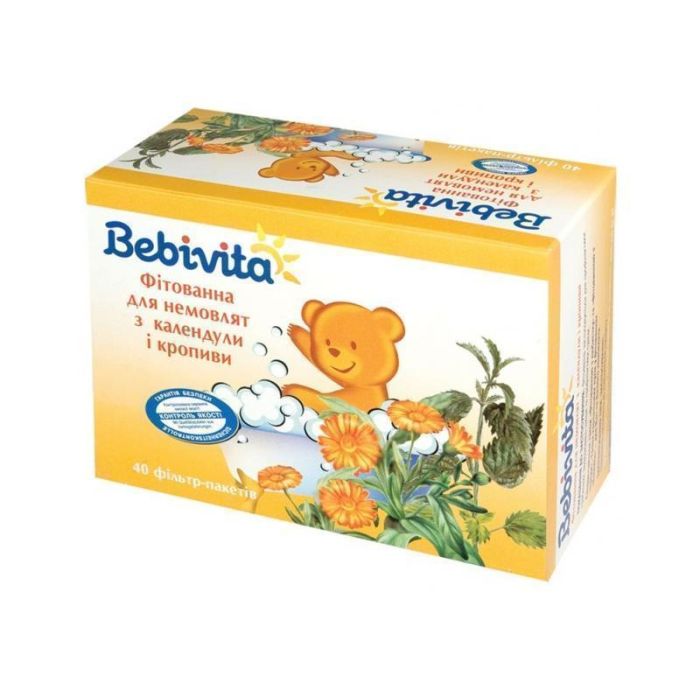 Фітованна Bebivita для немовлят з календули і кропиви 40*1,5г