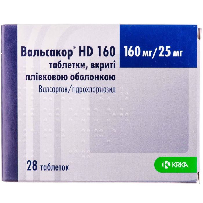 Вальсакор HD-160 160 мг таблетки №28