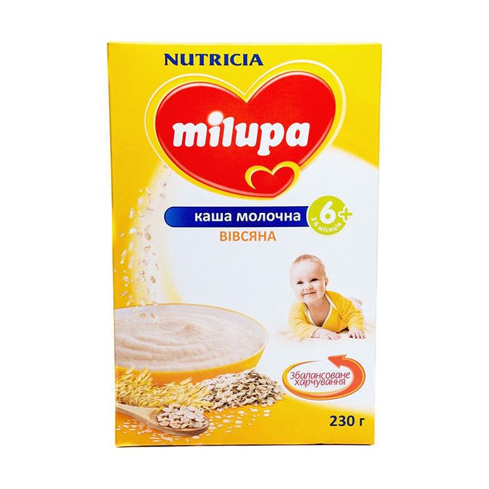 Каша Milupa молочна вівсяна з 6 місяців 230 г