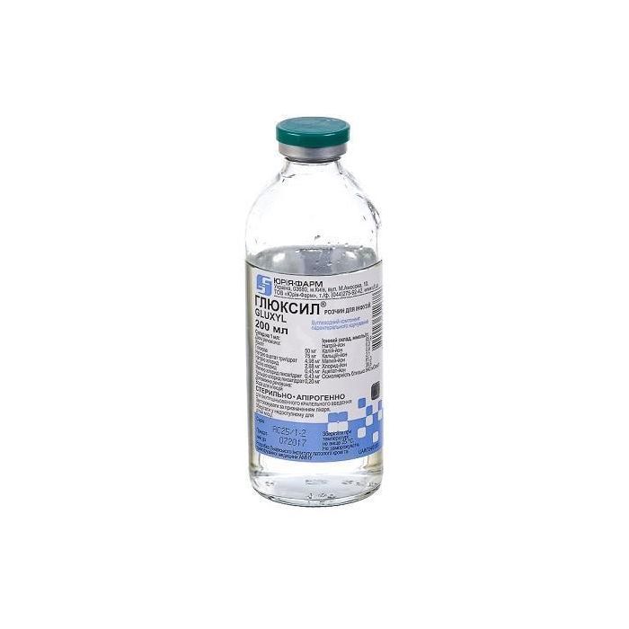 Глюксил розчин для інфузій пляшка 200 мл