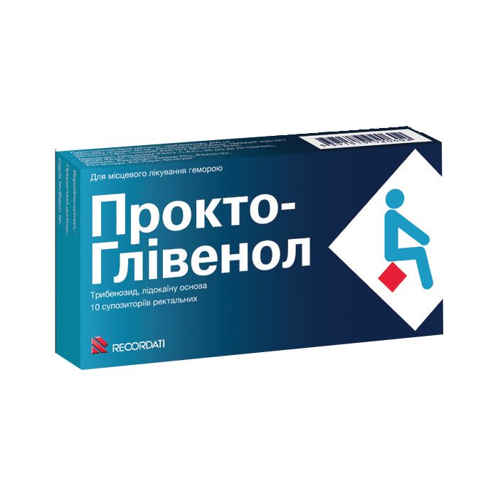 Прокто-Глівенол 400 мг супозиторії №10