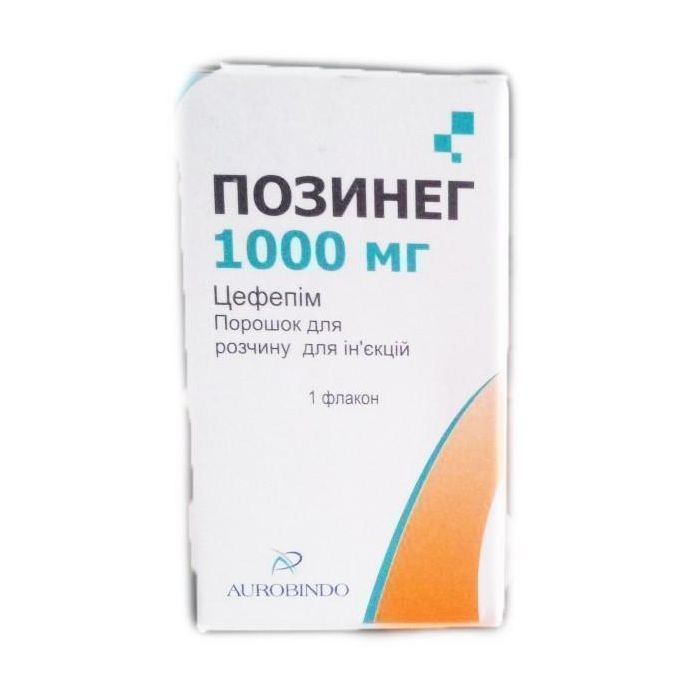 Позинег порошок для розчину для ін'єкцій 1000 мг