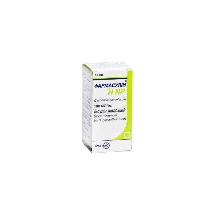 Фармасулін НNP 100 МО/мл суспензія для инфузій 10 мл №1
